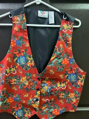 Vintage Nutcracker Christmas Vest Men’s Large